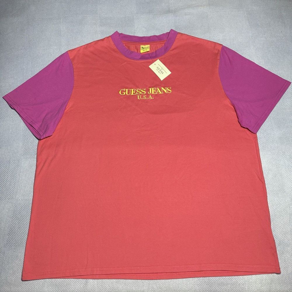 NEW GUESS Jeans USA Sean Wotherspoon Farmers Market Colorblock T-Shirt 2XL NWT‎